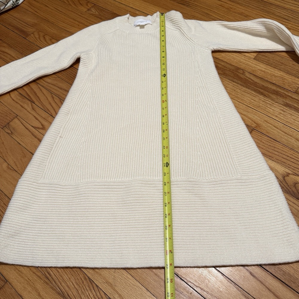 Pomander Place Tuckernuck Cream Ainsley Long Sleeve‎ Rib Knit Sweater Mini Dress - Picture 6 of 8